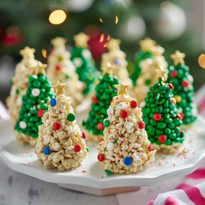 Christmas Tree Rice Krispie Treats