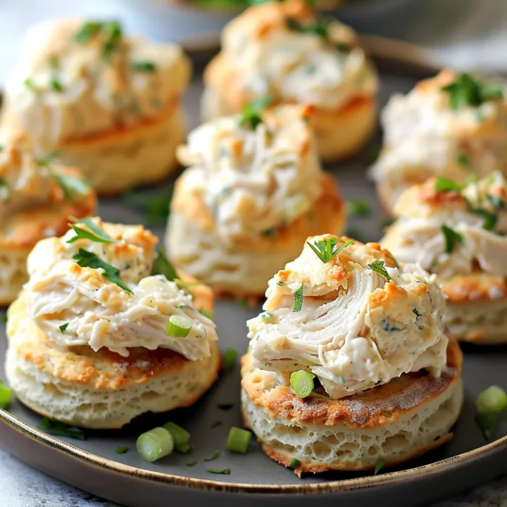 Fluffy Chicken Salad Biscuit Bites