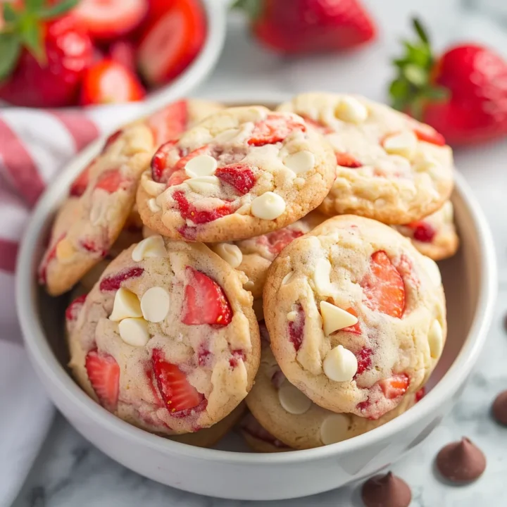 Soft Strawberry Cheesecake Cookies Recipe