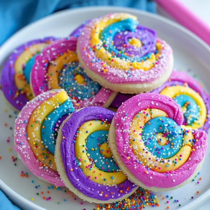 Magical Colorful Spiral Cookies Recipe