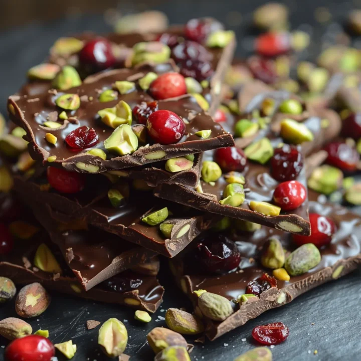 Cranberry Pistachio Bark Candy Recipe
