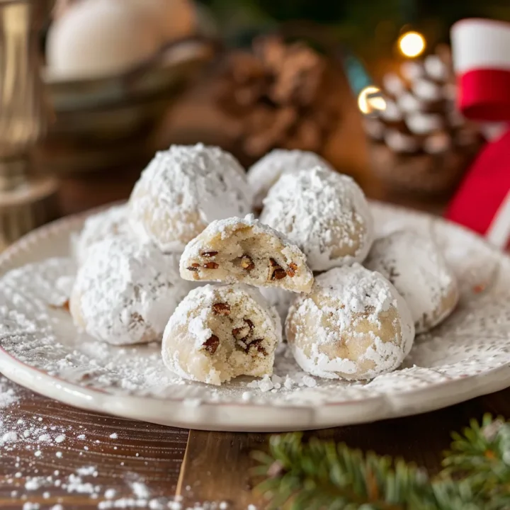 Buttery Pecan Snowball Cookie Recipe
