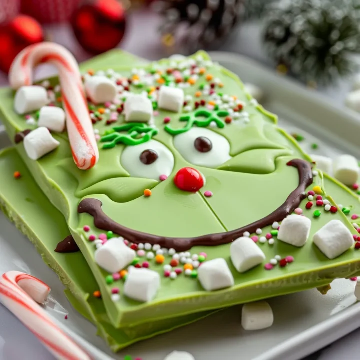 Festive Grinch Chocolate Bark Recipe