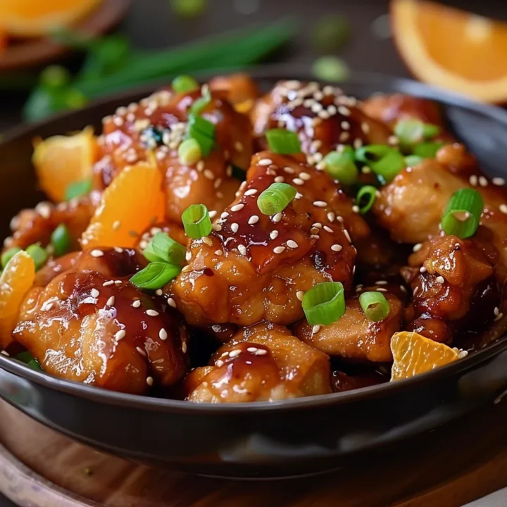Sweet Sticky Baked Orange Chicken