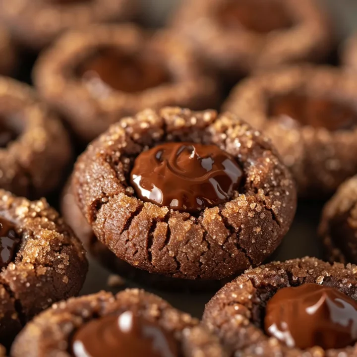 Chocolate Thumbprint Cookies Recipe