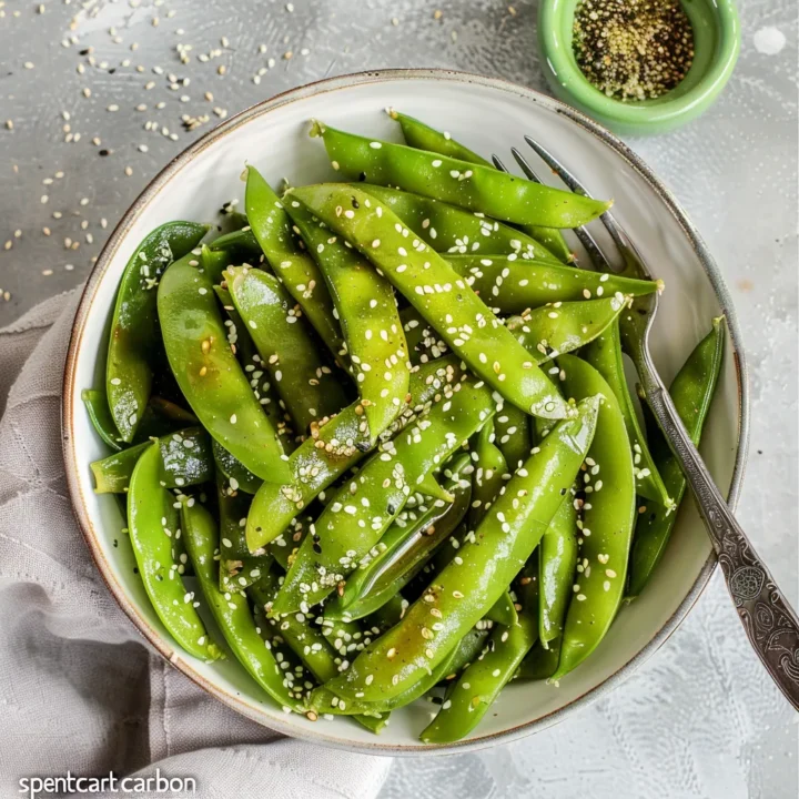 Ginger-Sesame Pea Toss: A Flavorful and Nutritious Delight