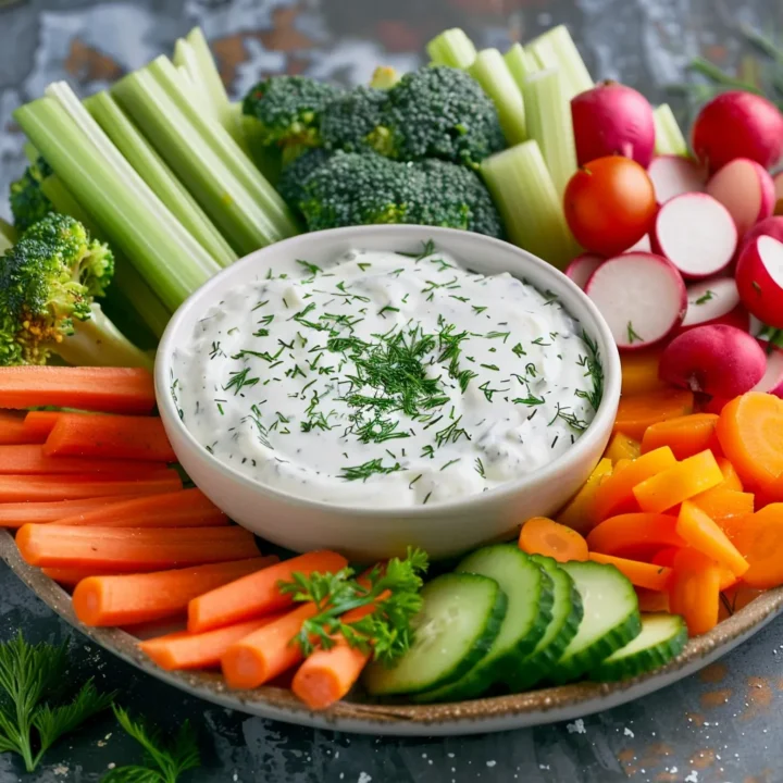 Holiday Veggie Platter Ranch Dip