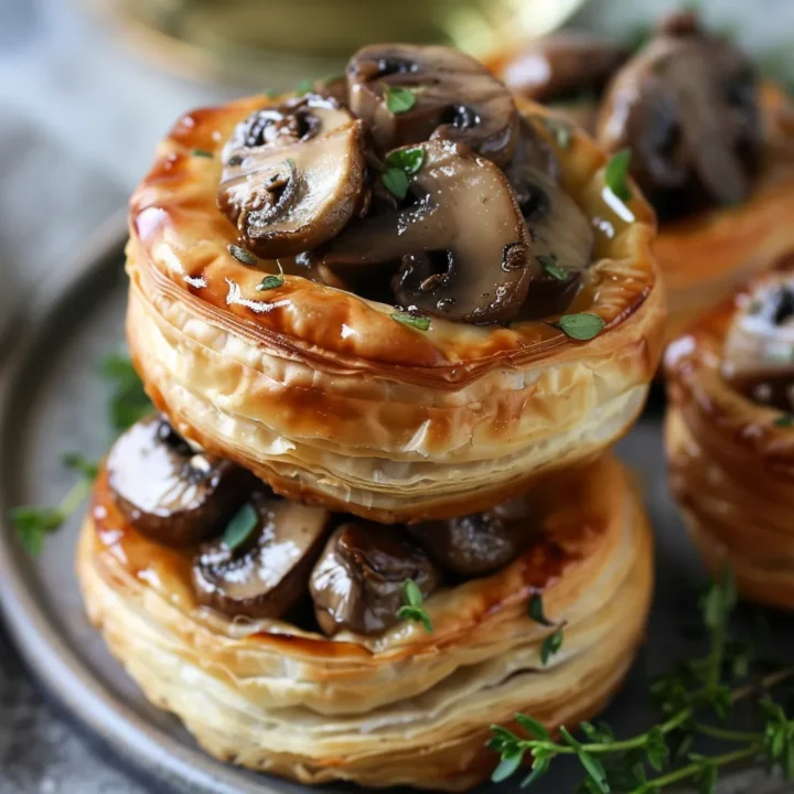 Mushroom Vol-Au-Vents Appetizers