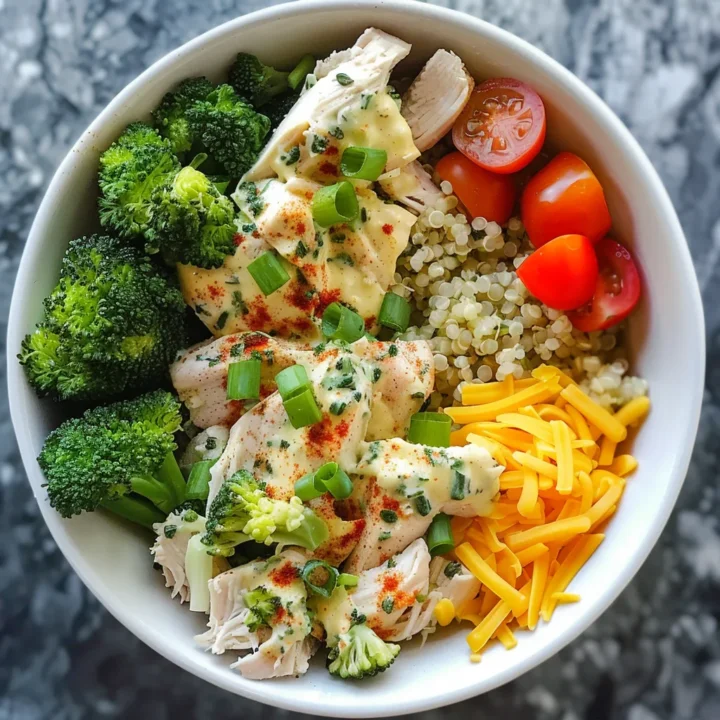 Creamy Ranch Chicken Broccoli Bowls
