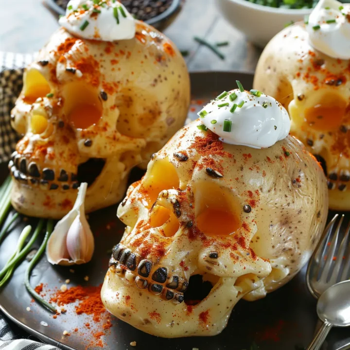 Spooky Halloween Skull Potato Recipe