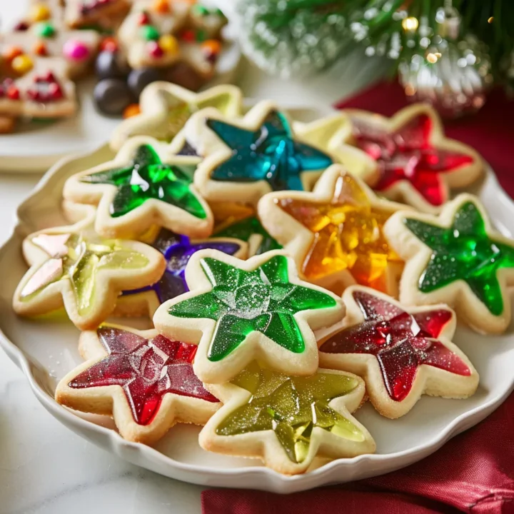 Stained Glass Christmas Cookies