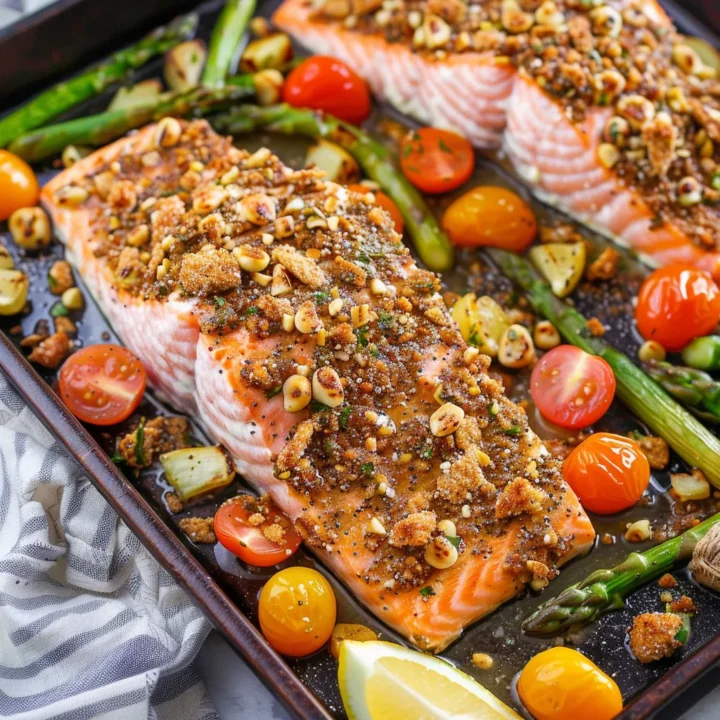Everything-Crusted Sheet Pan Salmon: A Delicious and Nutritious Recipe