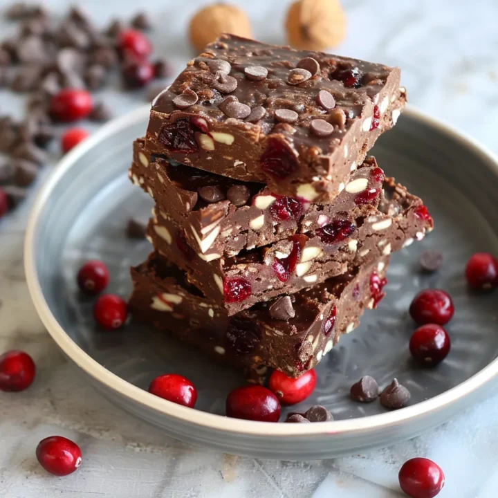 Festive Chocolate Cranberry Treats
