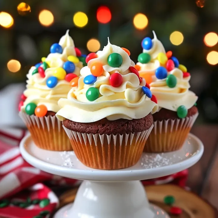 Festive Christmas Light Cupcake Recipe