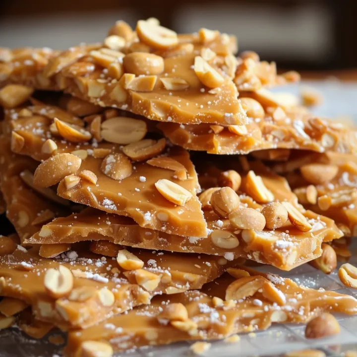 Homemade Peanut Brittle Candy