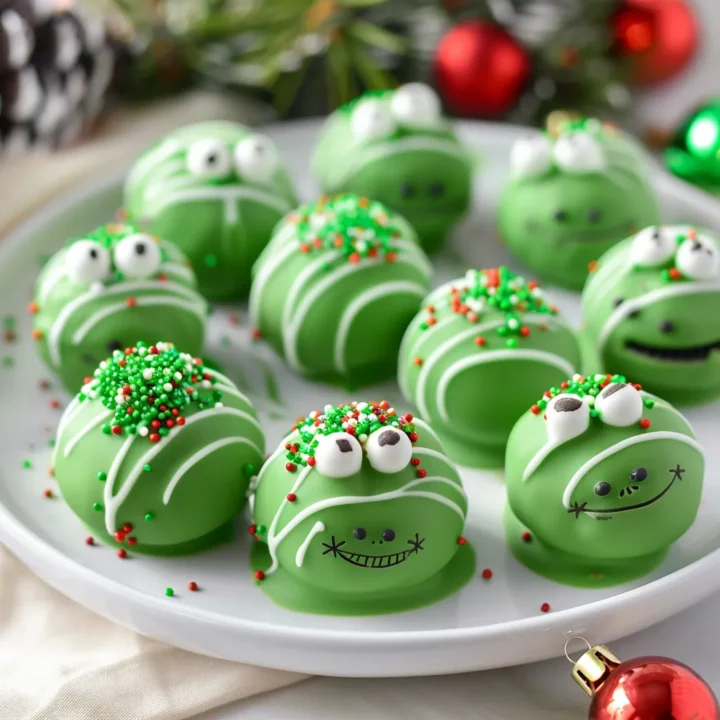 No-Bake Grinch Oreo Truffles Recipe