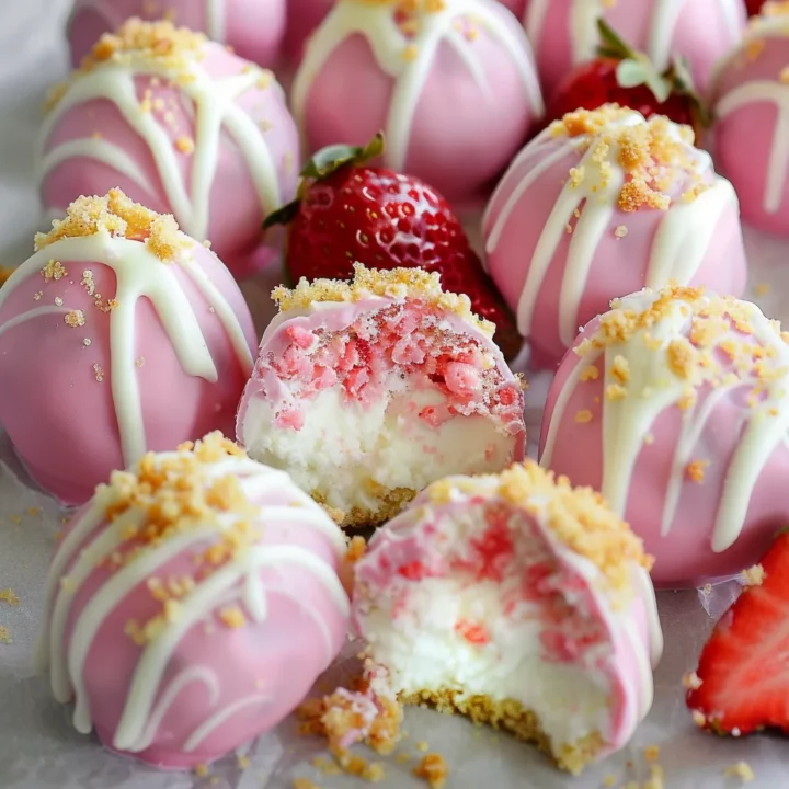 Strawberry Cheesecake Truffle Balls Recipe
