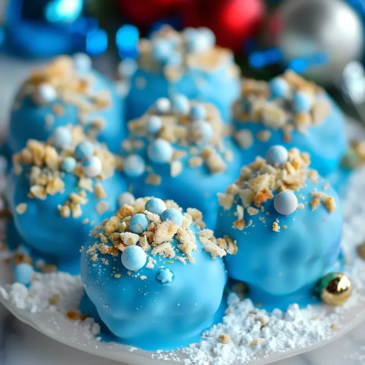Blue Christmas Truffle Candy Recipe