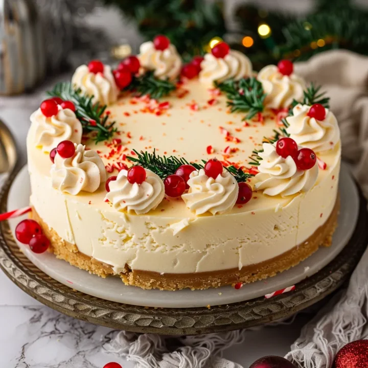 Creamy Christmas Cheesecake Dessert Recipe