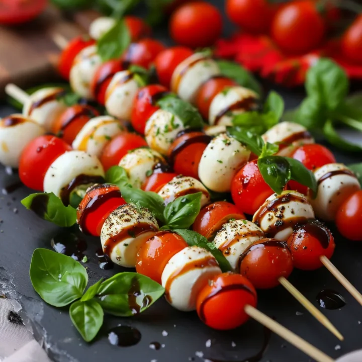 Caprese Christmas Skewer Appetizer Recipe
