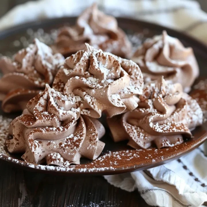 Easy Chocolate Meringue Cookies with a Perfect Crunch