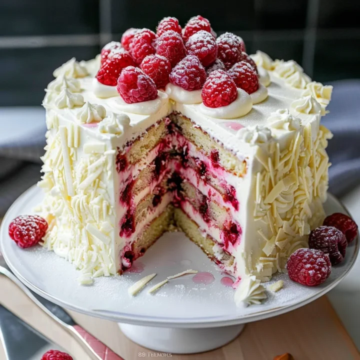 White Chocolate Raspberry Dream Cake