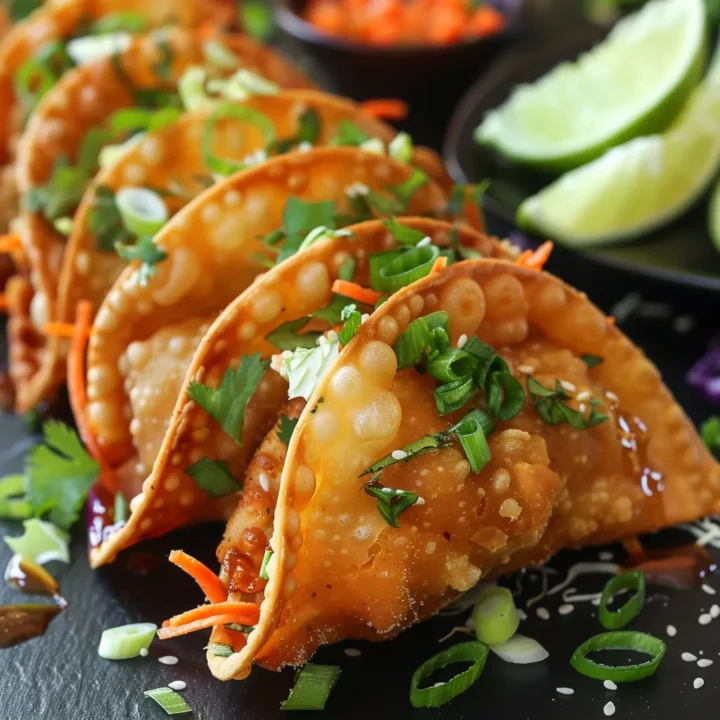 Crispy Chicken Wonton Tacos: A Flavorful Fusion Recipe