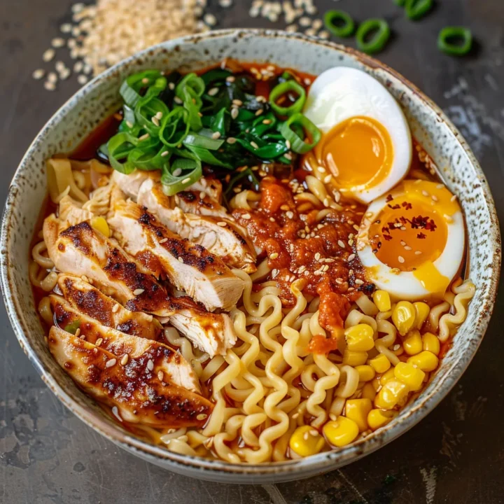Fiery Garlic Chicken Ramen: A Flavor Explosion in Your Bowl