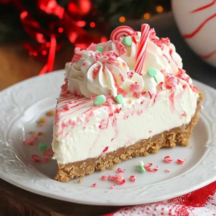 Easy No-Bake Peppermint Cheesecake