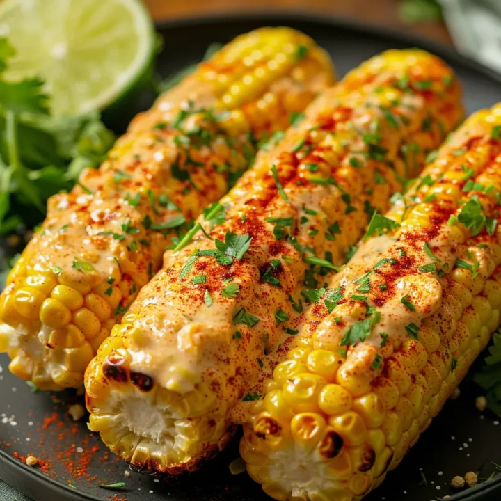 Spicy Creamy Cajun Corn Cobs