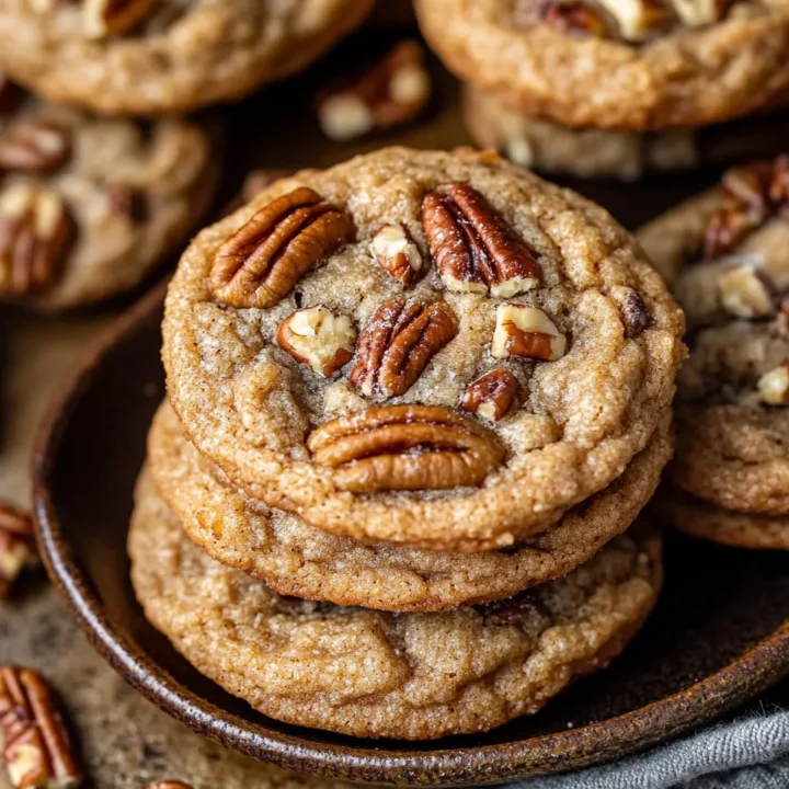 Thick Brown Butter Pecan Cookies