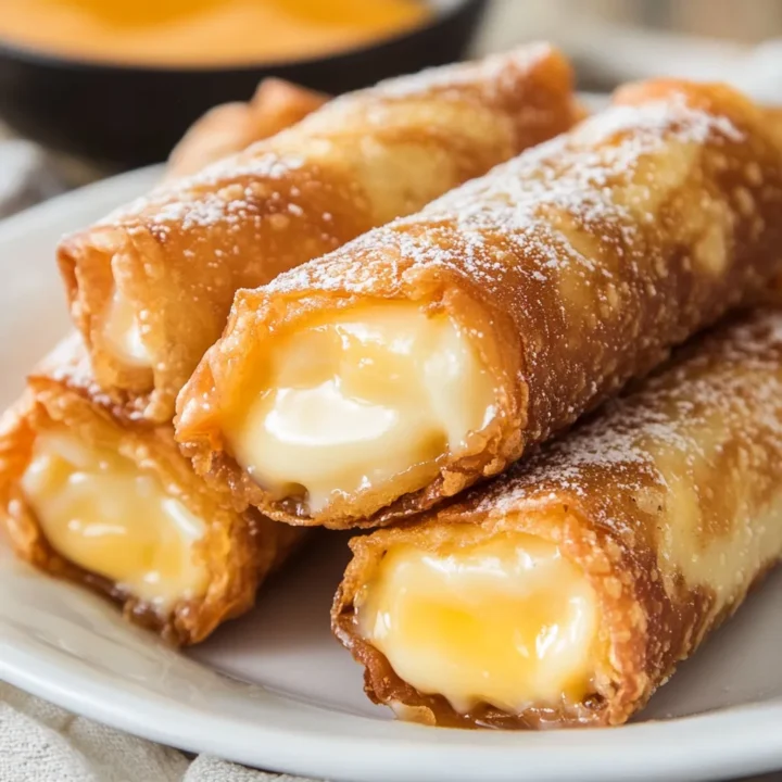 Crispy Cheesecake Egg Rolls Treat