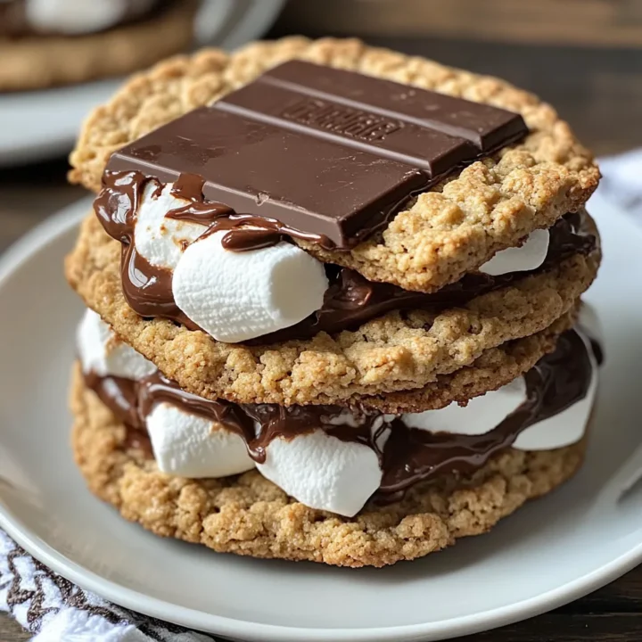 Crispy S’mores Cracker Cookies
