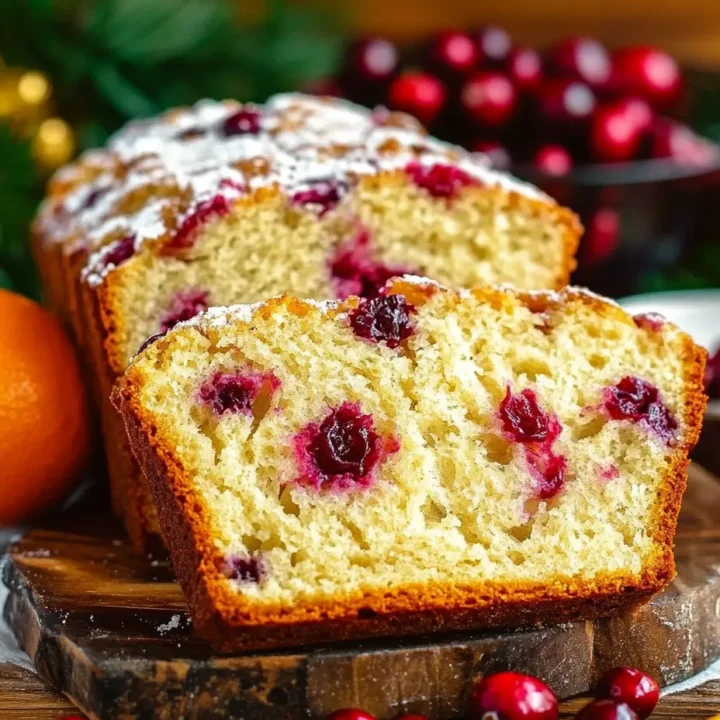 Cranberry Orange Christmas Bread: A Festive Delight