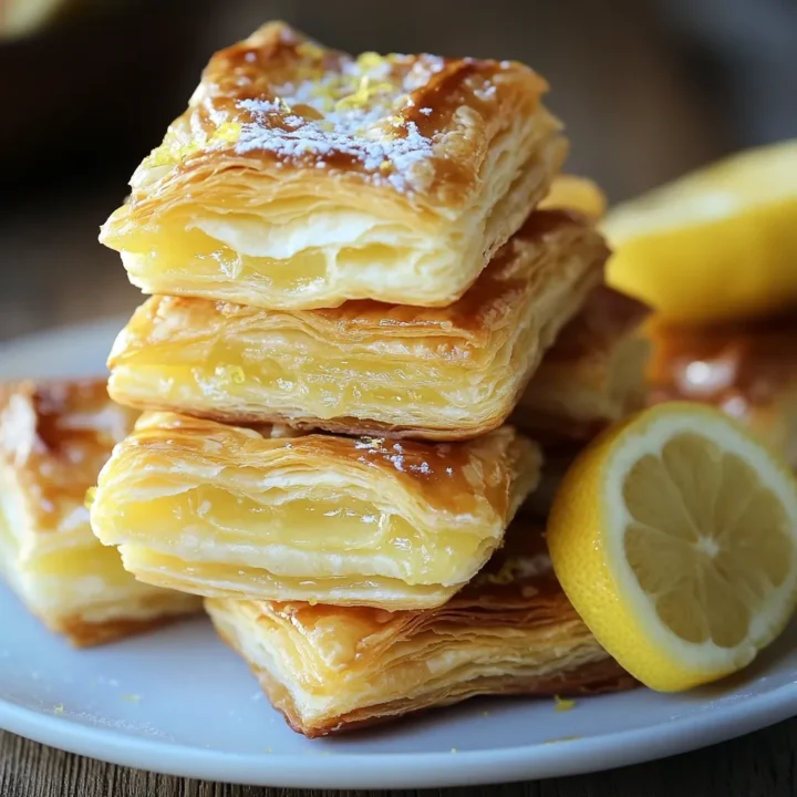 Flaky Lemon Puff Pastry Bites