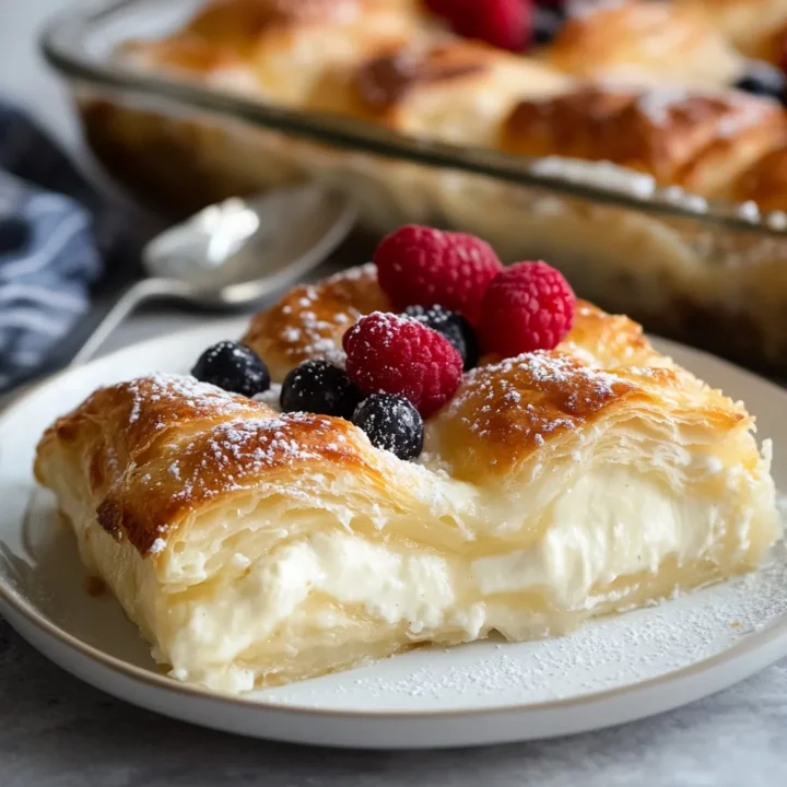 Cheesecake Crescent Roll Casserole