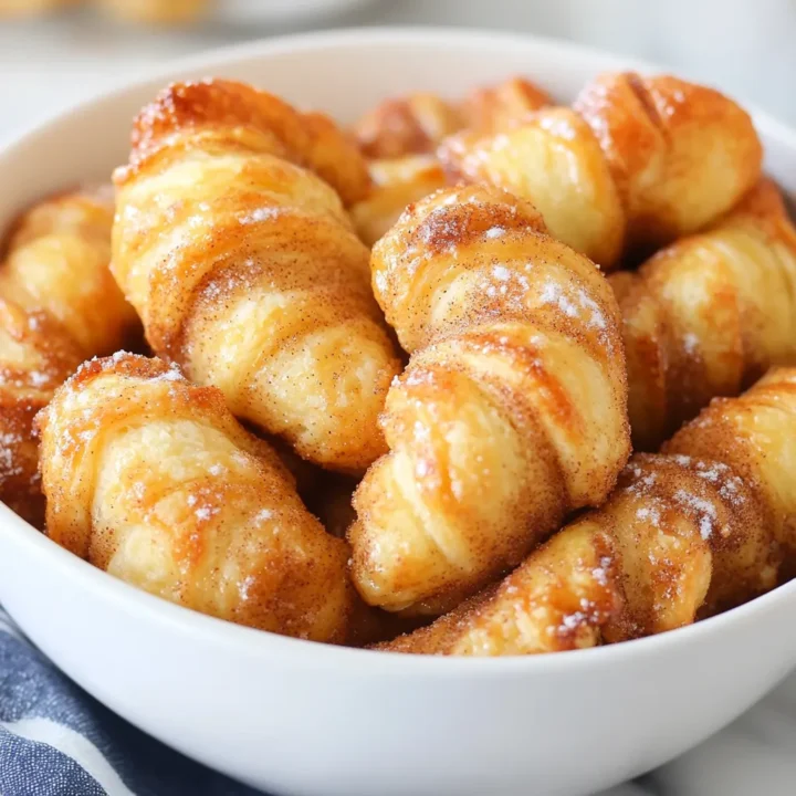 Sweet Crescent Roll Cinnamon Twists