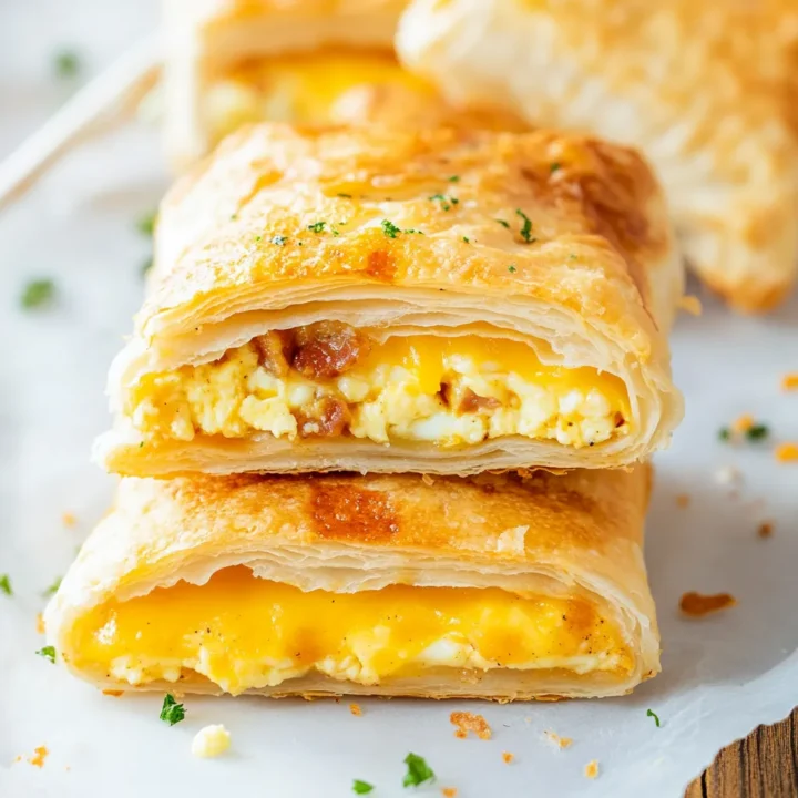 Homemade Cheesy Breakfast Hot Pockets
