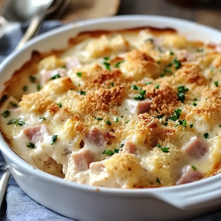 Creamy Chicken Cordon Bleu Casserole: A Comforting Delight