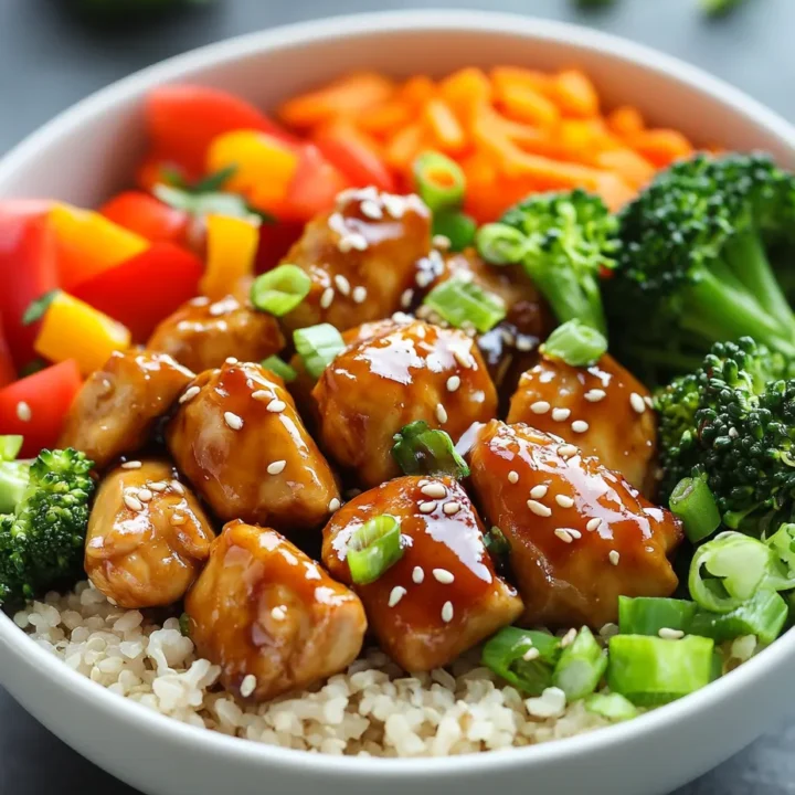 Sticky Chicken Dinner Bowls