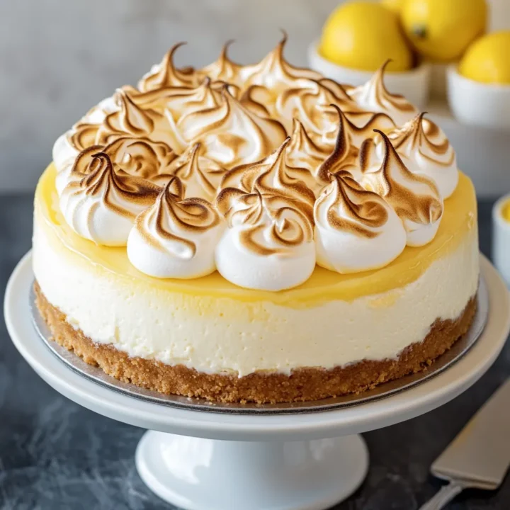 Creamy Lemon Meringue Cheesecake: A Delightful Twist on a Classic Dessert
