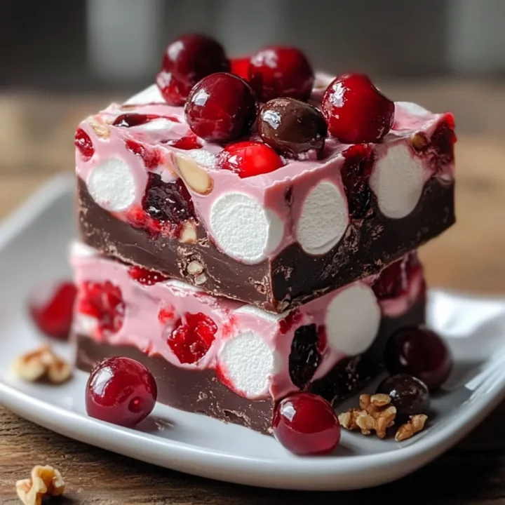 Cherry Marshmallow Fudge Bars: A Sweet Indulgence