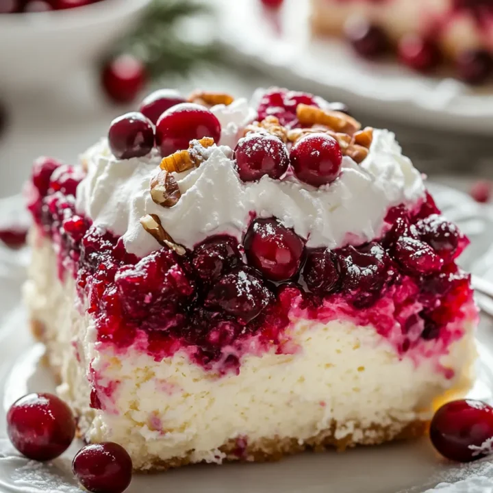 Festive Cranberry Poke Cake: A Holiday Delight