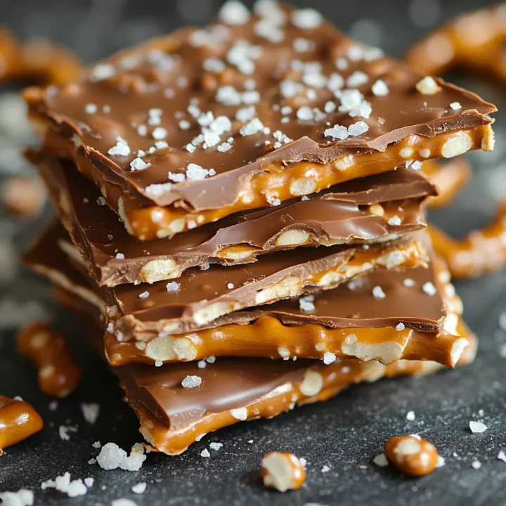 Salted Caramel Pretzel Bark Treat