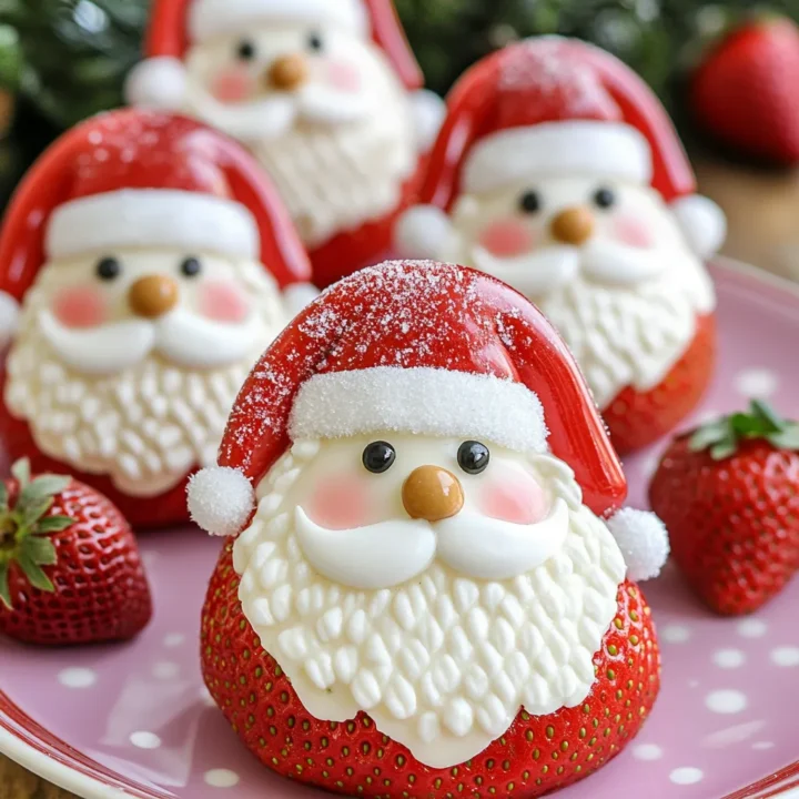 Fresh Strawberry Santa Treats: A Festive Delight