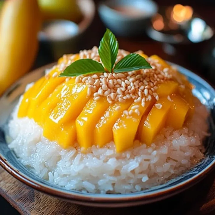 Thai Mango Sticky Rice Dessert