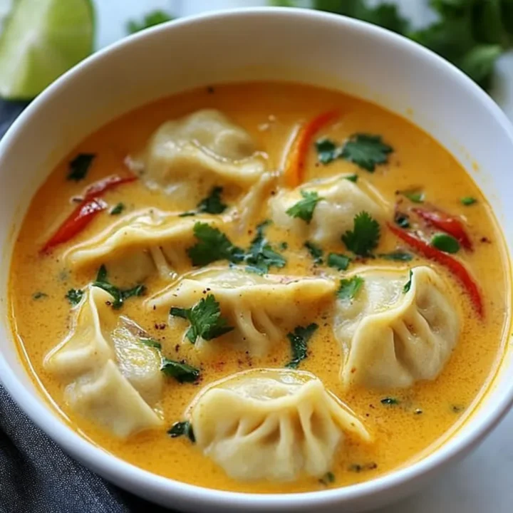 Coconut Curry Dumpling Soup