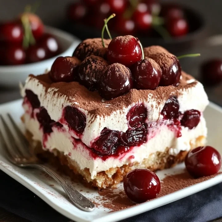 Cherry Amaretto Tiramisu Dessert Recipe