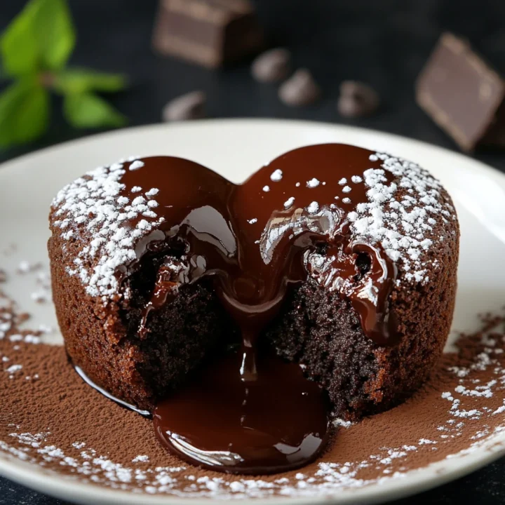 Chocolate Lava Heart Cakes Recipe
