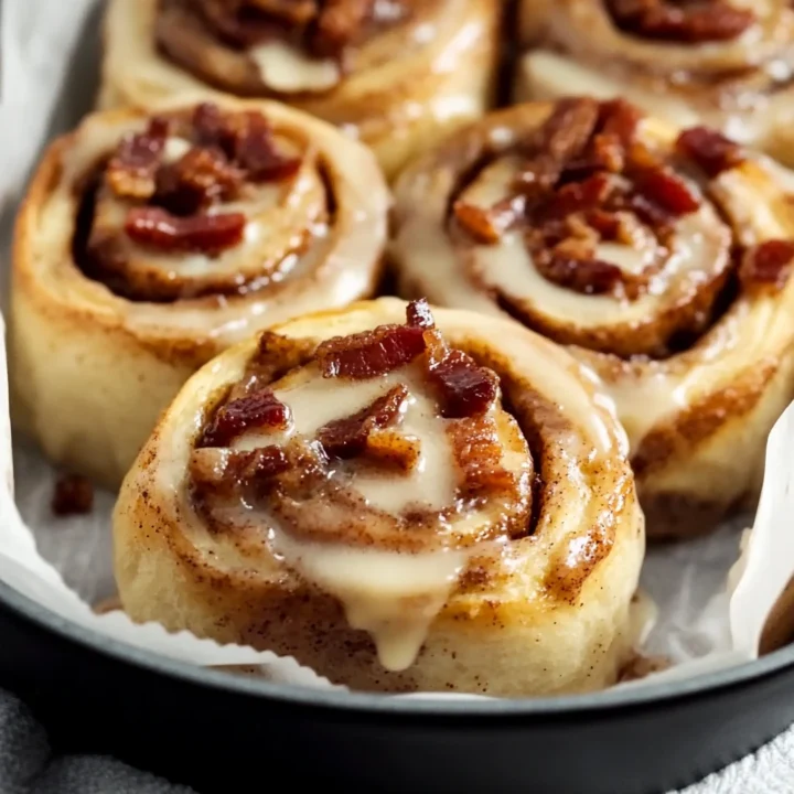 Bourbon Maple Bacon Cinnamon Rolls